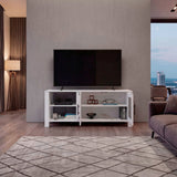 Rack de TV Freedom Blanco 147.4x61.5cm para TV Hasta 65" Pulgadas con Dos Compartimientos