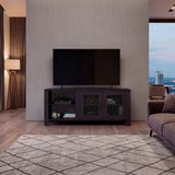 Rack de TV Freedom Wengue 147.4x61.5cm para TV Hasta 65" Pulgadas con Dos Compartimientos