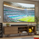 Centro de Entretenimiento Torino Marrón 160x53cm para TV Hasta 65" Pulgadas con Cuatro Compartimientos