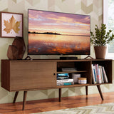Centro de Entretenimiento Cairo Marrón 160x58cm para TV Hasta 65" Pulgadas con Cuatro Compartimientos