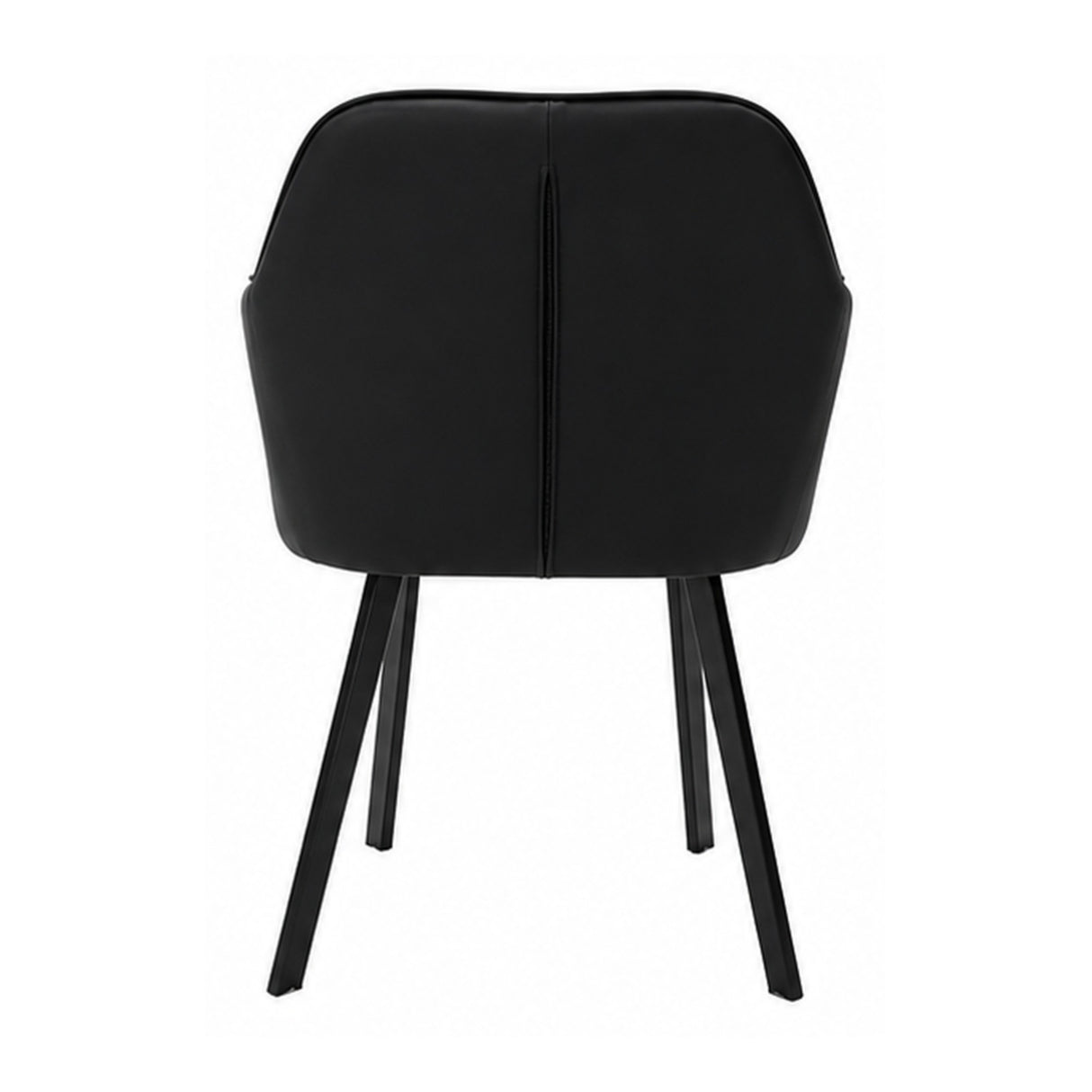 Silla Verona Negro 45x86cm de Asiento Ovalado con Espaldar y con Apoya Brazos
