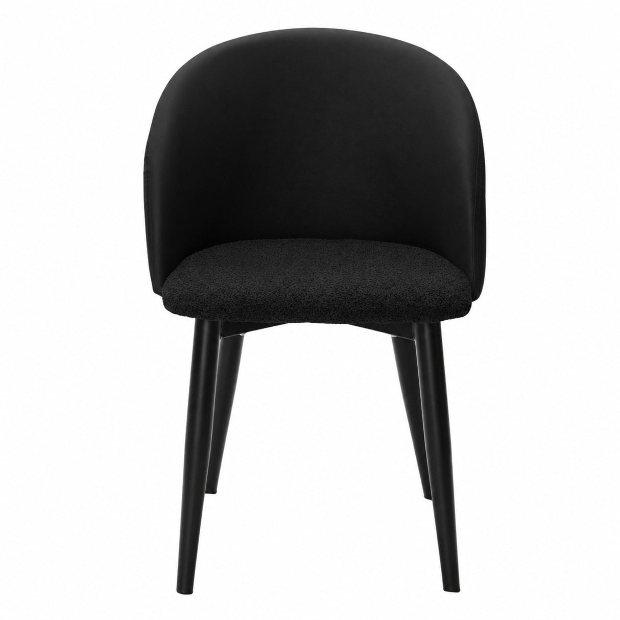 Silla Zenda Negro 45x86cm de Asiento Ovalado con Espaldar y con Apoya Brazos
