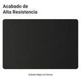 Mesa de Comedor Negro 136x76cm Rectangular de Seis Puestos sin Sillas