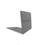 Cabecero de Piso Nube Gris Claro 120x120cm para cama Semidoble con Acabado Liso
