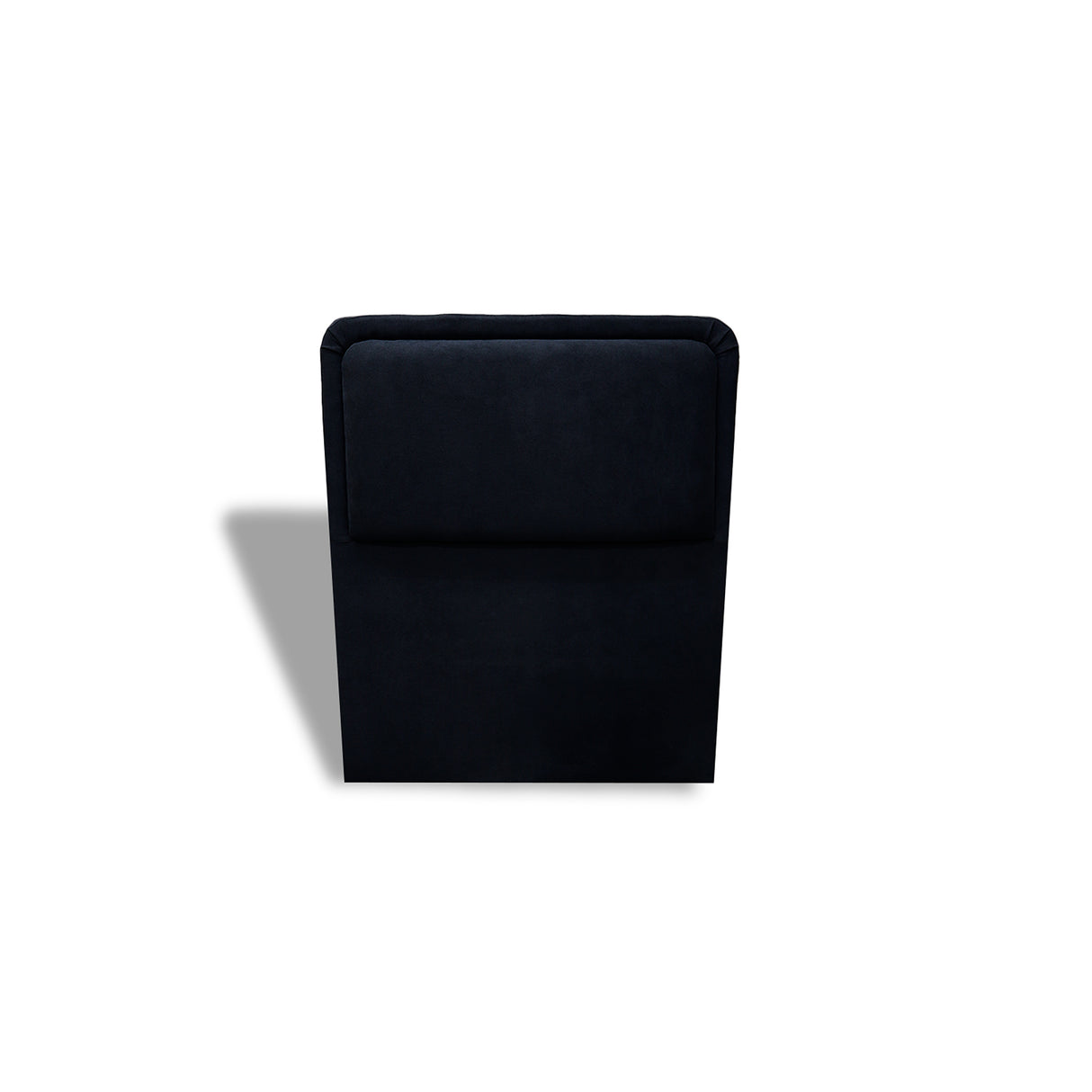 Cabecero de Piso Nube Negro 120x120cm para cama Semidoble con Acabado Liso