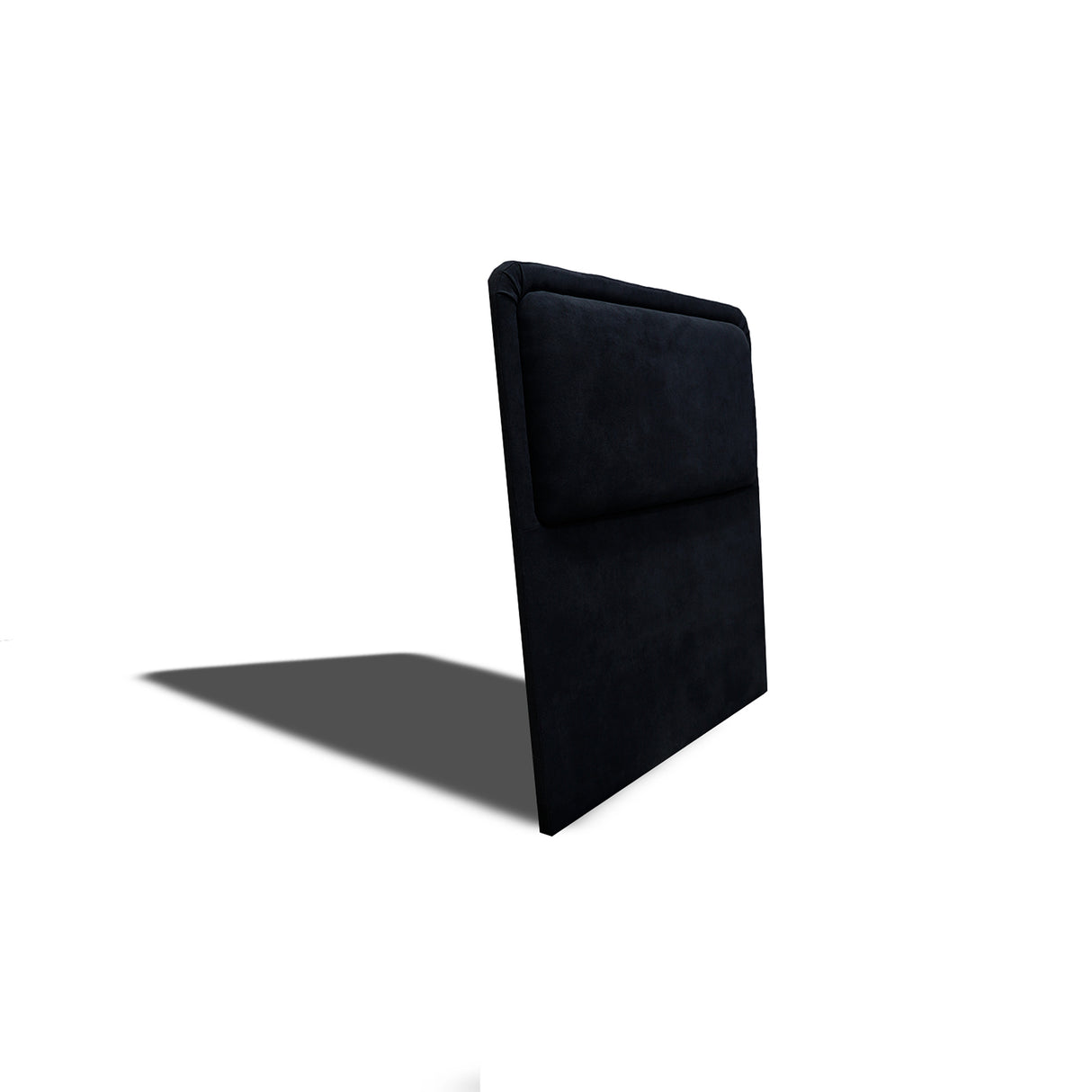 Cabecero de Piso Nube Negro 140x120cm para cama Doble con Acabado Liso