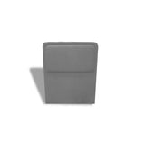 Cabecero de Piso Nube Gris Claro 200x120cm para cama King con Acabado Liso