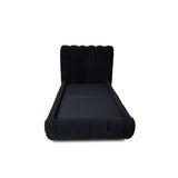 Combo Base Cama y Cabecero Praga Negro 100x40cm para Colchón Sencillo 100 X 190 Cm sin Colchón
