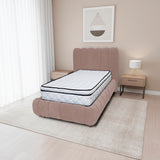 Combo Base Cama y Cabecero Praga Camel 200x40cm para Colchón King 200 X 190 Cm sin Colchón