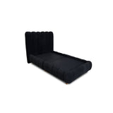 Combo Base Cama y Cabecero Praga Negro 200x40cm para Colchón King 200 X 190 Cm sin Colchón