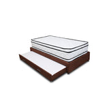 Combo Cama Tarima y Colchón Nube Marron 100x35cm para Colchón Sencillo 100 X 190 Cm sin Cabecero