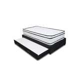 Combo Cama Tarima y Colchón Nube Negro 100x35cm para Colchón Sencillo 100 X 190 Cm sin Cabecero