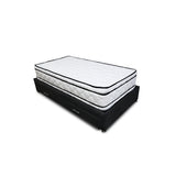 Combo Cama Tarima y Colchón Nube Negro 120x35cm para Colchón Semidoble 120 X 190 Cm sin Cabecero
