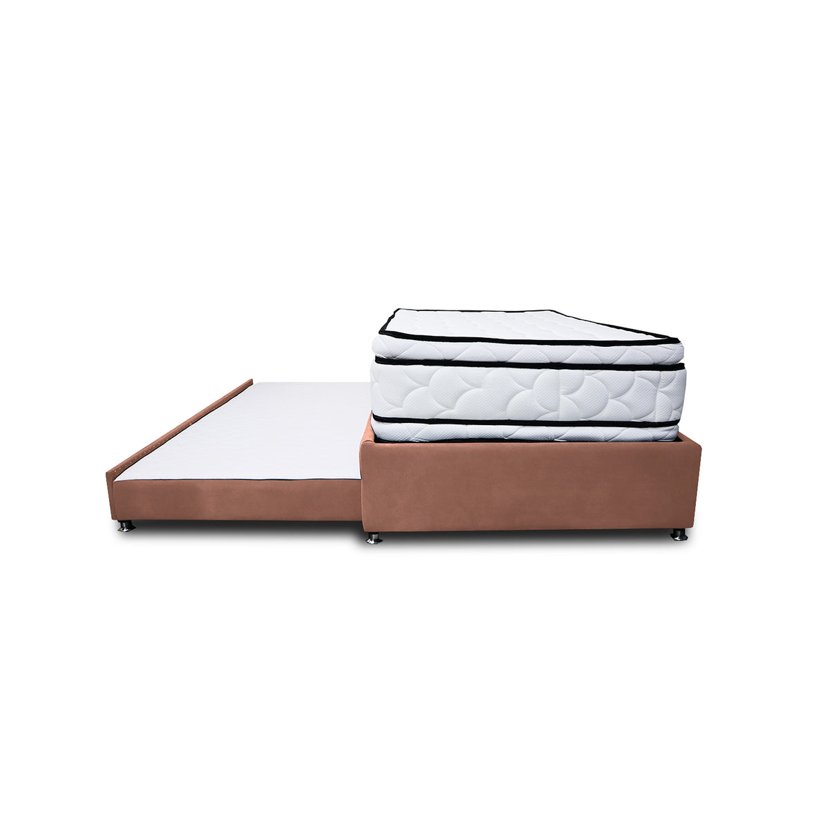 Combo Cama Tarima y Colchón Nube Camel 140x35cm para Colchón Doble 140 X 190 Cm sin Cabecero