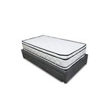 Combo Cama Tarima y Colchón Nube Gris Oscuro 140x35cm para Colchón Doble 140 X 190 Cm sin Cabecero