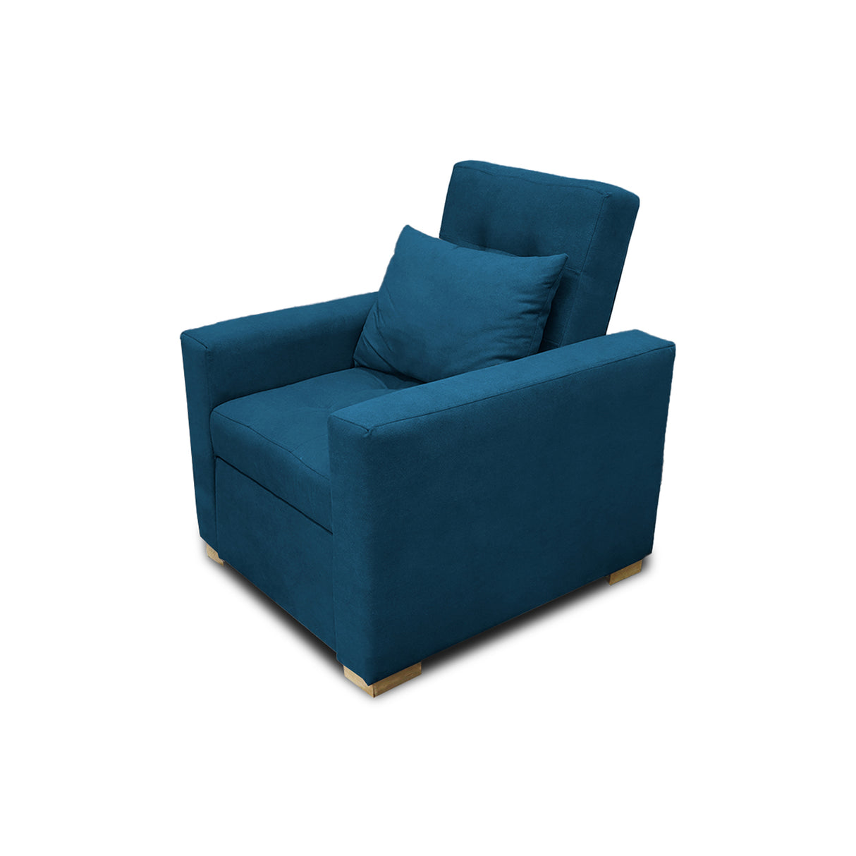 Poltrona Mood Azul Petróleo 80x95cm de Un Puesto Reclinable sin Apoya Brazos
