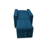 Poltrona Mood Azul Petróleo 80x95cm de Un Puesto Reclinable sin Apoya Brazos