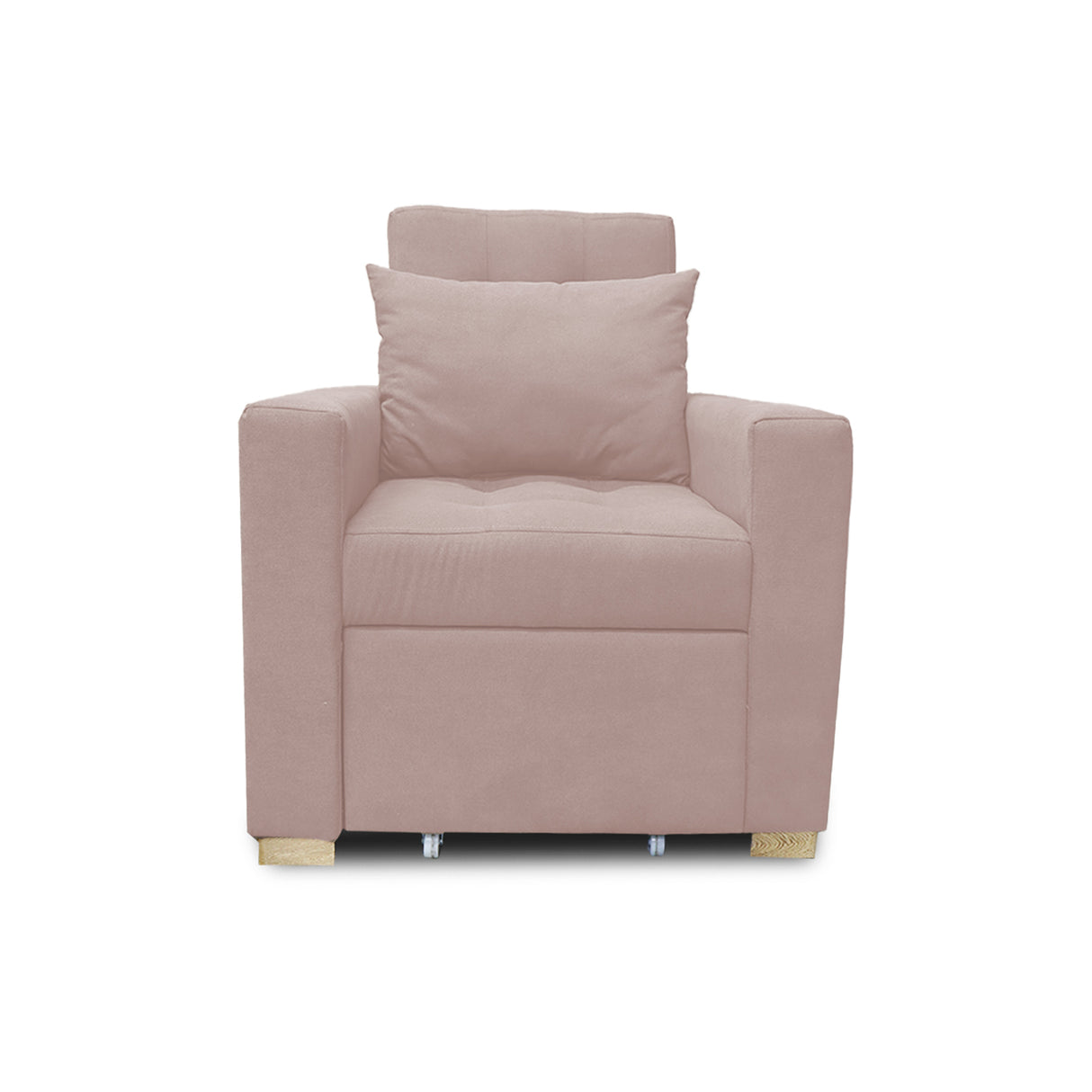 Poltrona Mood Beige 80x95cm de Un Puesto Reclinable sin Apoya Brazos