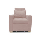 Poltrona Mood Beige 80x95cm de Un Puesto Reclinable sin Apoya Brazos
