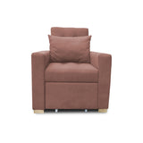 Poltrona Mood Camel 80x95cm de Un Puesto Reclinable sin Apoya Brazos