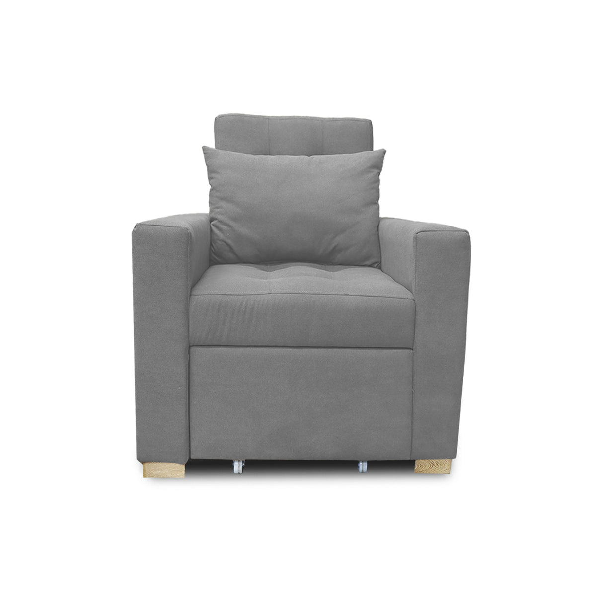Poltrona Mood Gris 80x95cm de Un Puesto Reclinable sin Apoya Brazos