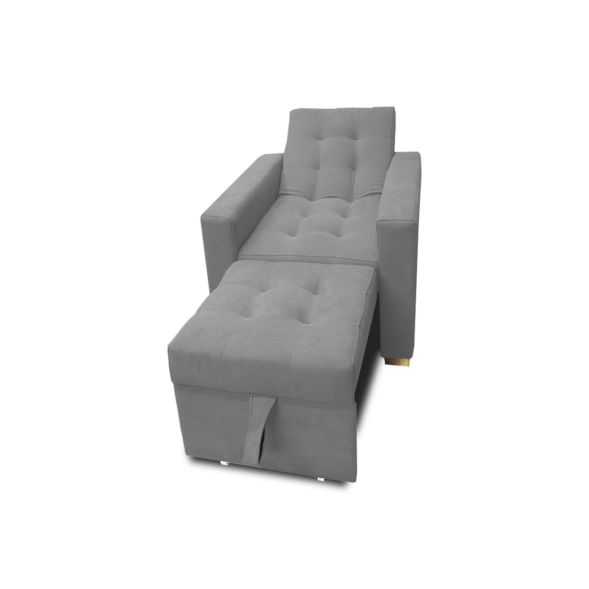 Poltrona Mood Gris 80x95cm de Un Puesto Reclinable sin Apoya Brazos