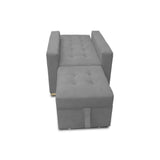 Poltrona Mood Gris 80x95cm de Un Puesto Reclinable sin Apoya Brazos