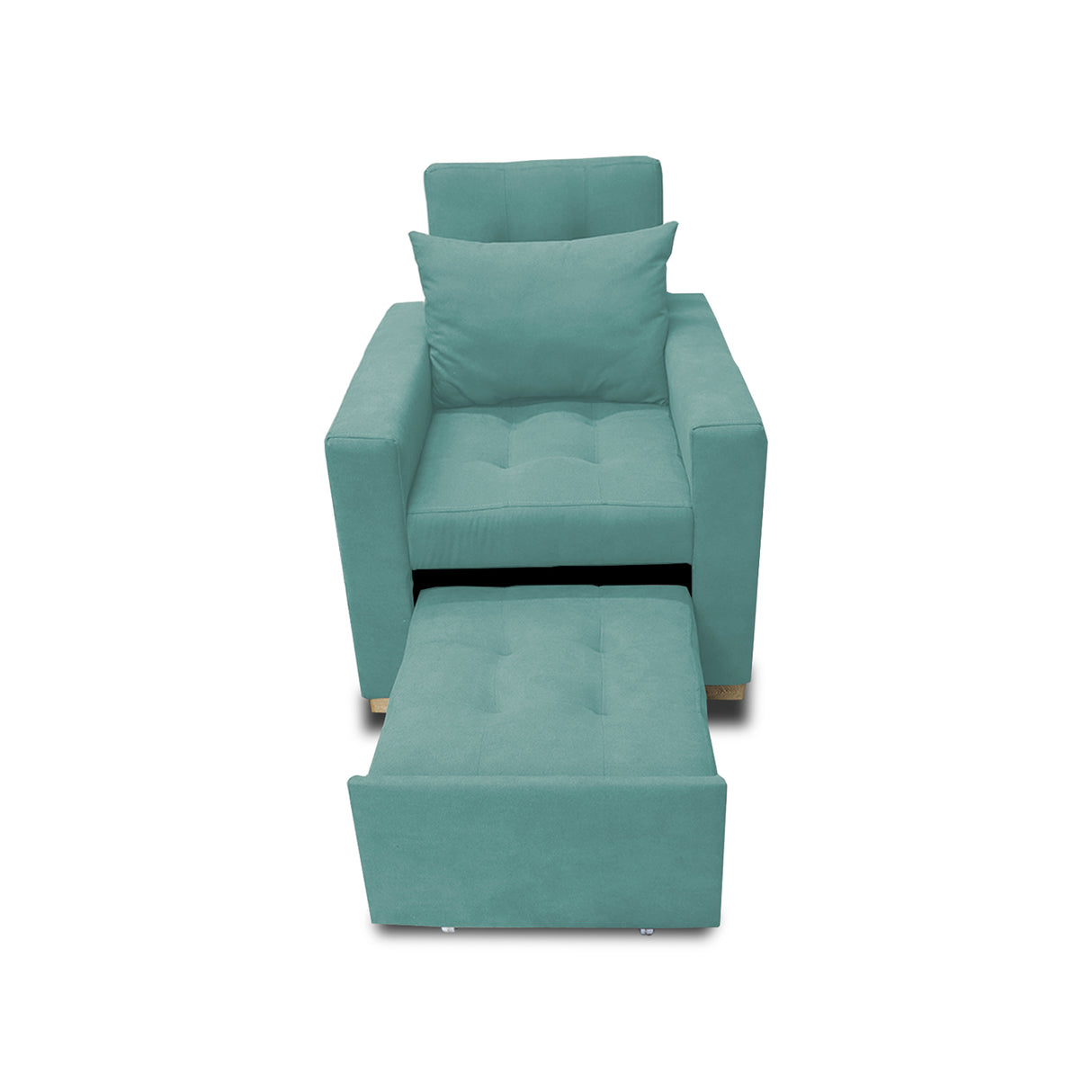Poltrona Mood Menta 80x95cm de Un Puesto Reclinable sin Apoya Brazos