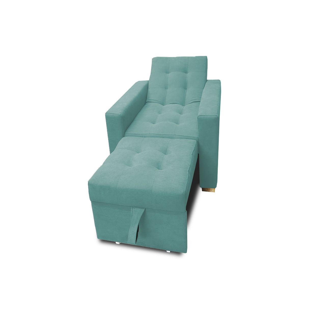 Poltrona Mood Menta 80x95cm de Un Puesto Reclinable sin Apoya Brazos