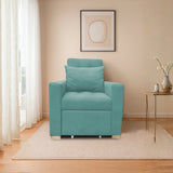 Poltrona Mood Menta 80x95cm de Un Puesto Reclinable sin Apoya Brazos
