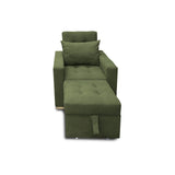 Poltrona Mood Verde 80x95cm de Un Puesto Reclinable sin Apoya Brazos