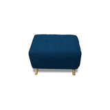 Puff Milan Azul 60x42cm de Un Puesto sin Apoya Brazos