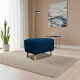 Puff Milan Azul 60x42cm de Un Puesto sin Apoya Brazos