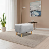 Puff Milan Plata 60x42cm de Un Puesto sin Apoya Brazos