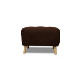 Puff Milan Marron 60x42cm de Un Puesto sin Apoya Brazos