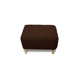 Puff Milan Marron 60x42cm de Un Puesto sin Apoya Brazos