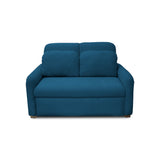 Sofacama Nube Azul Petróleo 120x95cm de Dos Puestos Reclinable con Apoya Brazos