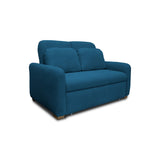 Sofacama Nube Azul Petróleo 120x95cm de Dos Puestos Reclinable con Apoya Brazos