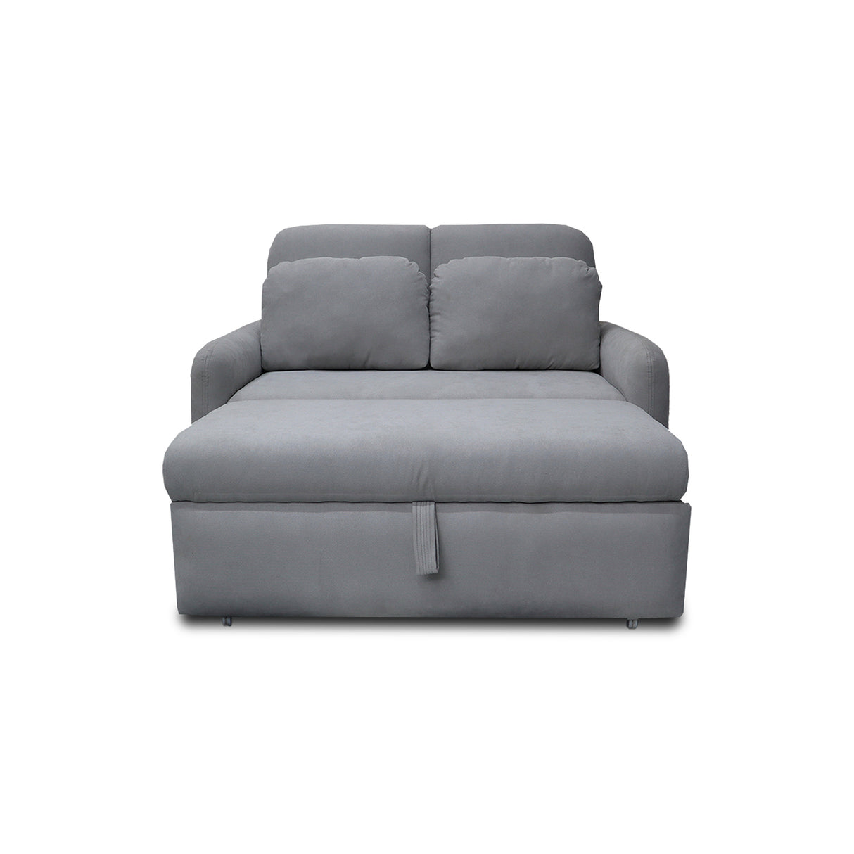 Sofacama Nube Gris 120x95cm de Dos Puestos Reclinable con Apoya Brazos