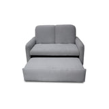 Sofacama Nube Gris 120x95cm de Dos Puestos Reclinable con Apoya Brazos