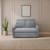 Sofacama Nube Gris 120x95cm de Dos Puestos Reclinable con Apoya Brazos