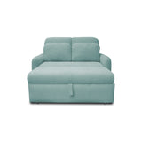 Sofacama Nube Menta 120x95cm de Dos Puestos Reclinable con Apoya Brazos