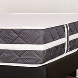 Colchón Juglar Gris y Blanco Semidoble 120 X 190 Cm Ortopedico Firmeza Firme Adaptable Doble Faz y Fuelle de 18cm