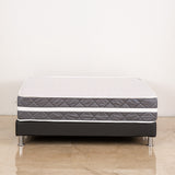 Colchón Juglar Gris y Blanco Doble 140 X 190 Cm Ortopedico Firmeza Firme Adaptable Doble Faz y Fuelle de 18cm