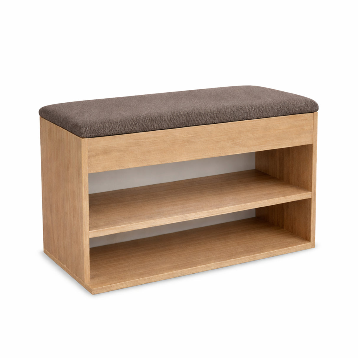 Zapatero Moca yFresno 60x43cm Horizontal de Dos Niveles con Asiento Integrado y para Seis Pares