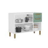 Mueble Inferior de Cocina Bella Verde 120x86cm sin Mesón y sin Estufa