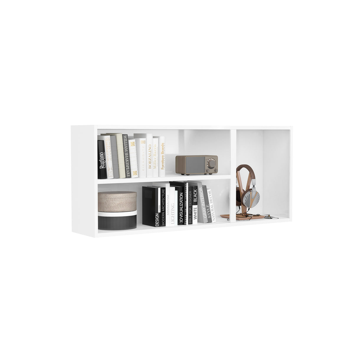 Mueble Superior de Cocina Essencia Blanco 120x52cm con Un Entrepaño y Tres Puertas