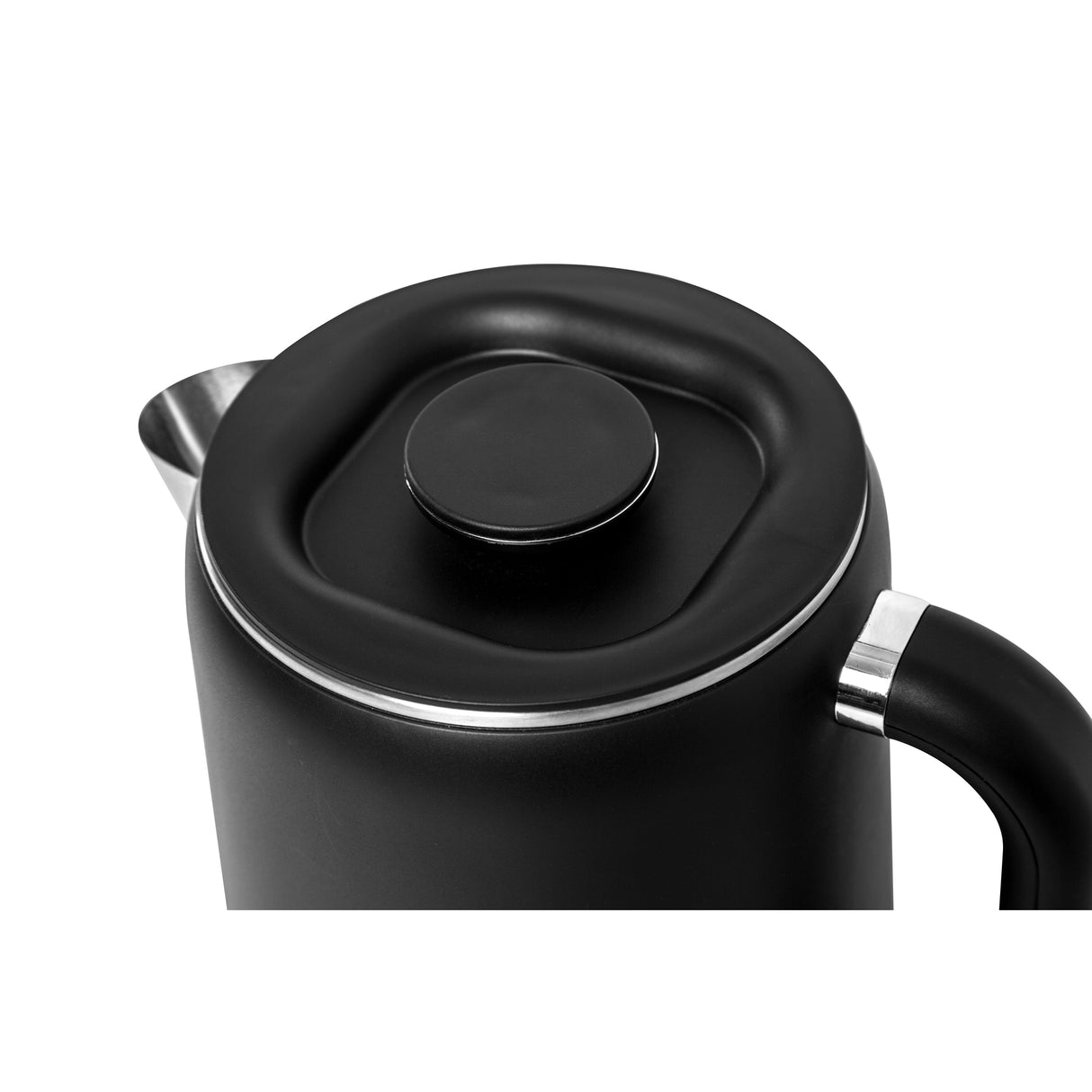 Hervidor de Agua Haceb Negro Inox Mate 21.7x23cm de 1.5 Litros con Infusor