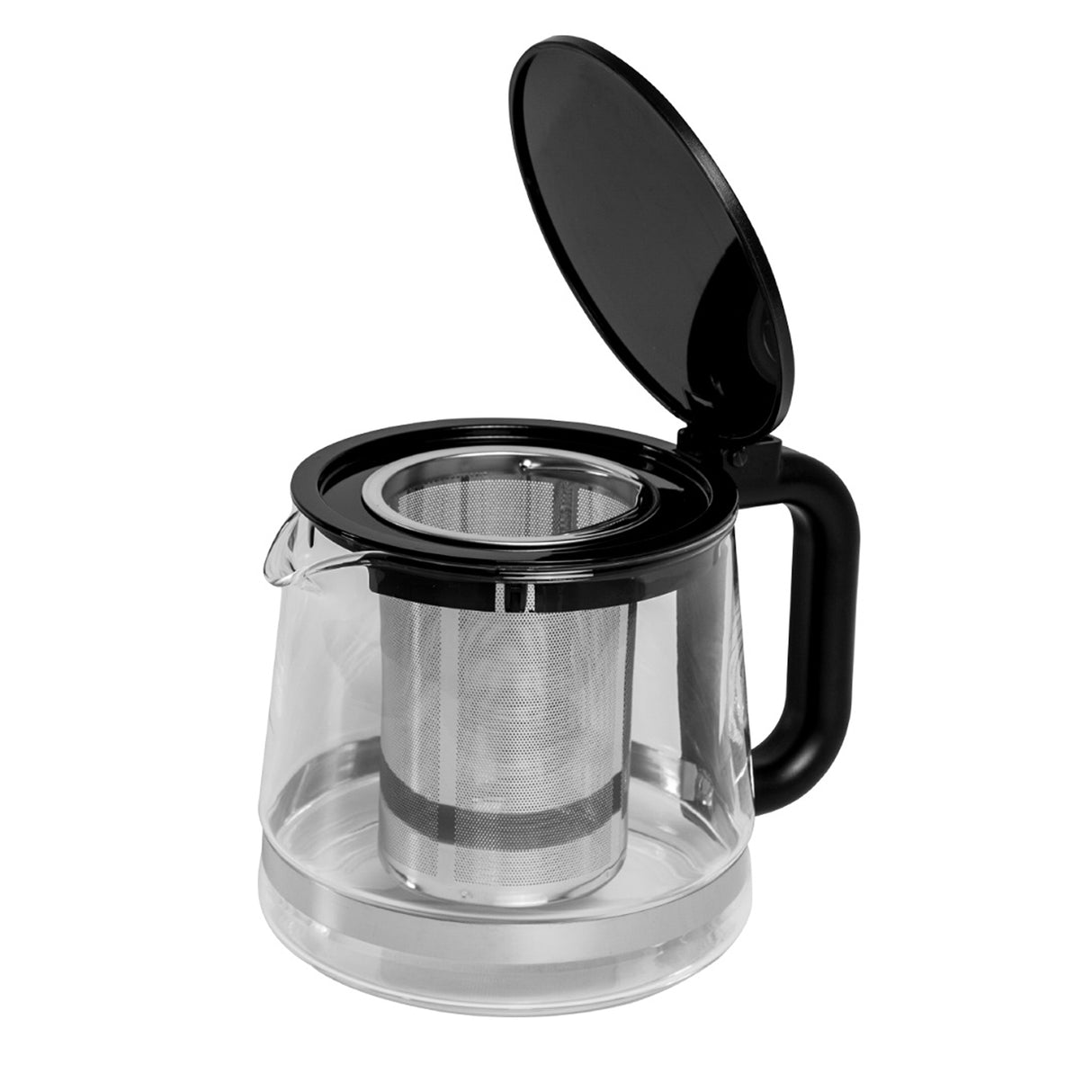 Hervidor de Agua Haceb Negro Inox Mate 21.7x23cm de 1.5 Litros con Infusor