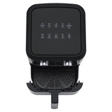 Freidora de Aire Haceb Negro 26.5x35cm de 6 Litros con Un Compartimiento de Cocción y con 10 Funciones Preconfiguradas